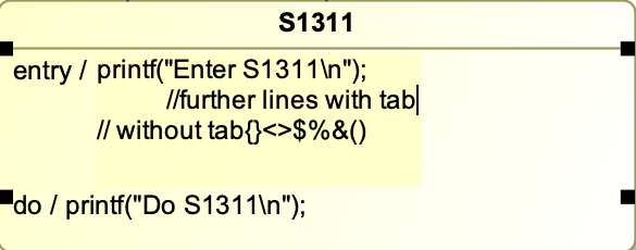 Either specify code in the name field or the body field