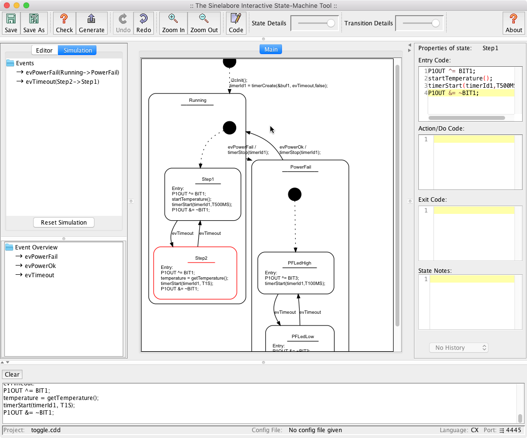 Interactive Test and Simulation is built in