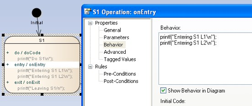 Multiple line actions