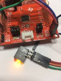 Traffic Lights example on MSP430 evaluation board from Texas Instruments